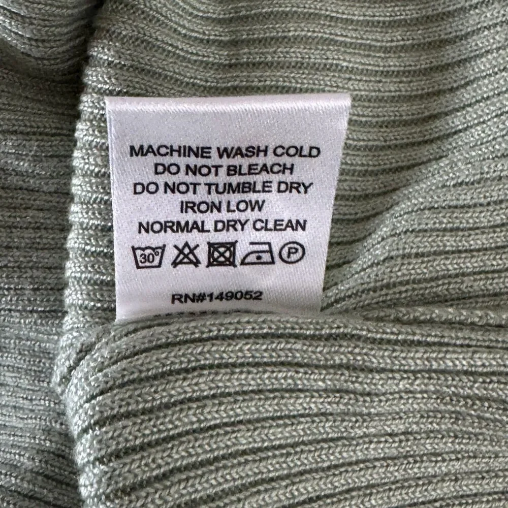 NEW Fashion Nova Tara Turtle Neck Sweater Green Women's Plus Size 1X
